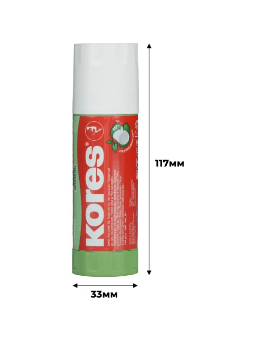 Клей-карандаш 40г KORES Glue-eco