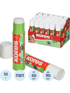 Клей-карандаш 10г KORES Glue-eco