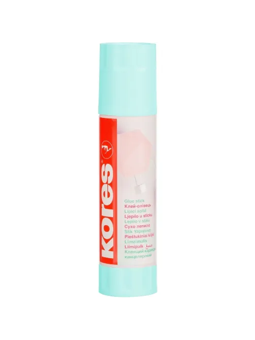 Клей-карандаш 20г Kores Pastel ассорти:розовый, желтый, фиолетовый ,мятный