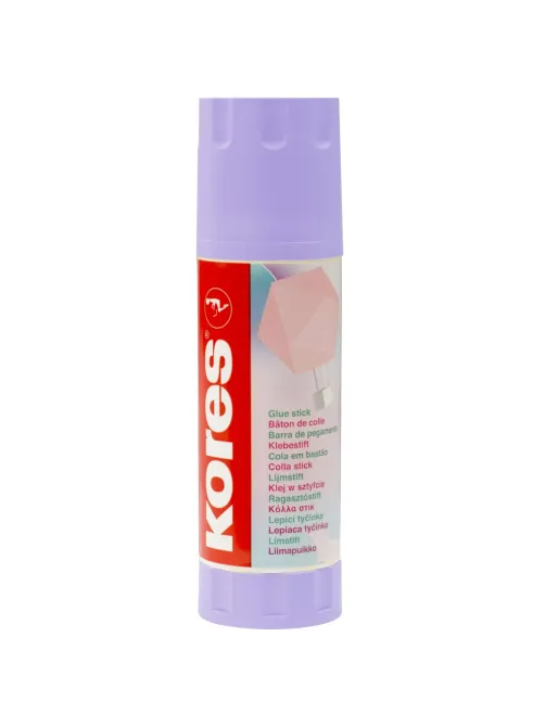 Клей-карандаш 40г Kores Pastel ассорти:розовый, желтый, фиолетовый ,мятный