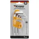 Набор ключей имбусовых HEX KRANZ 1,5-10 мм, CrV, 9 шт. KR-12-5215