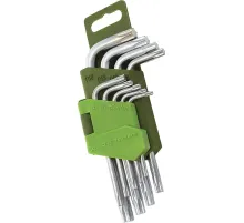 Набор ключей угловых TORX коротких 9 шт (Т10-Т50) Дело Техники 563090