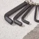 Набор ключей имбус. HEX KRANZ 1,5-10мм CrV 10шт, оксид, кольцо KR-12-5201