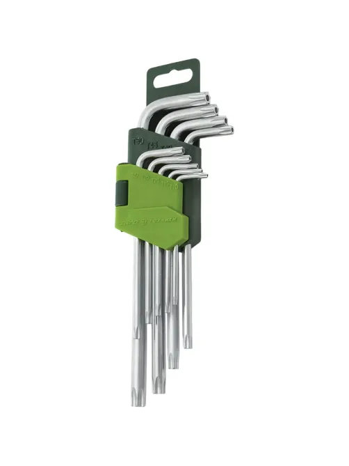 Набор ключей угловых TORX с отверстием 9 шт (Т10-Т50) Дело Техники 563591