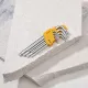 Набор ключей имбус.Tamper-Torx KRANZ 9шт ТТ10-50 закал. удл ник. KR-12-5221