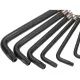 Набор ключей имбус. TORX KRANZ T10-T50 CrV 9 шт, оксид, кольцо KR-12-5203