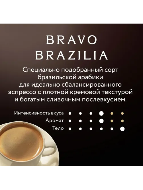 Кофе Jardin Bravo Brazilia в зернах, 1кг