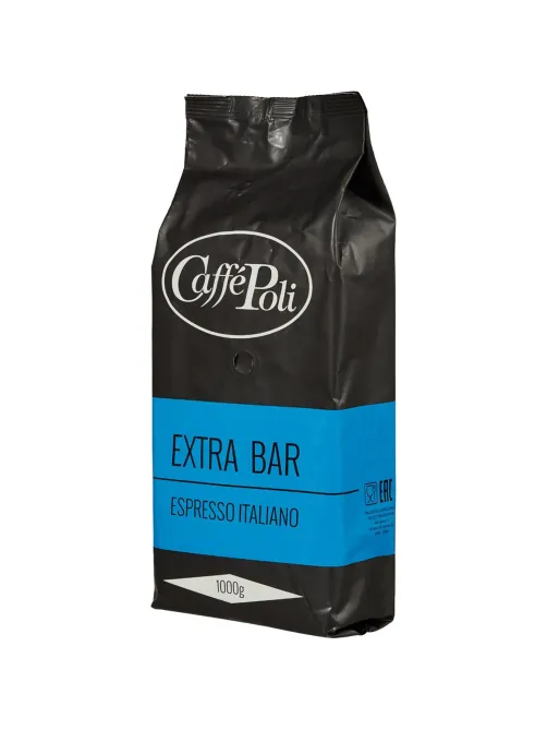 Кофе Caffe Poli Extra Bar в зернах, 1 кг.
