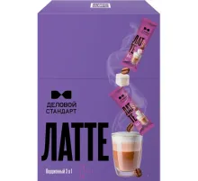 Кофе порционный 3в1 Деловой Стандарт Latte, 16грх10шт/уп