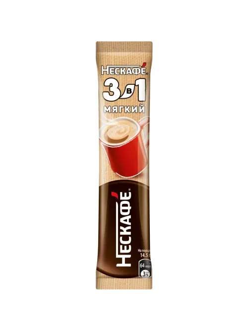 Кофе Nescafe 3 в 1 мягкий раств., шоу-бокс, 20штx14,5г