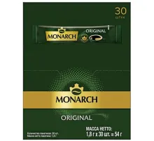 Кофе растворимый порционный Monarch Ориджинал, 1,8гx30шт/уп