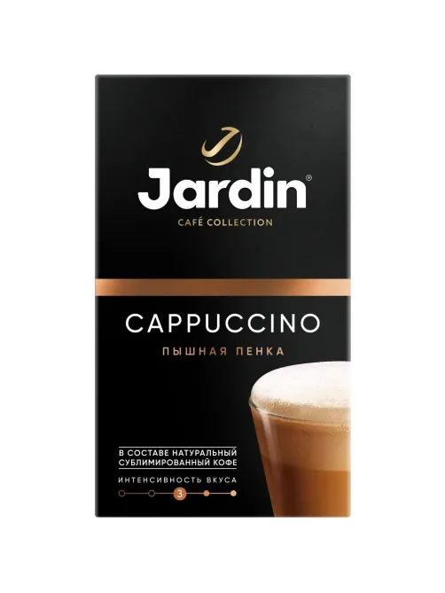 Кофе Jardin в стиках растворимый ароматиз Капучино 3в1, 18гх8шт 1690-10