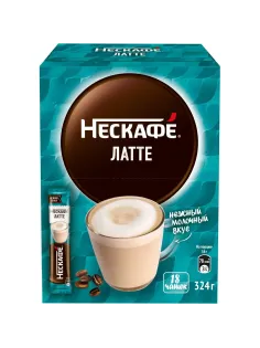 Кофе Nescafe Latte раств., шоу-бокс, 18гх18шт/уп