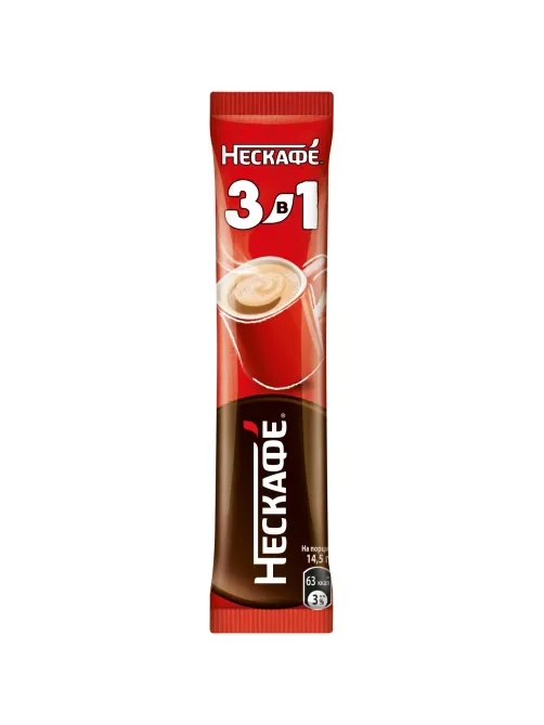 Кофе Nescafe 3 в 1 классический раств., шоу-бокс, 20штx14,5г
