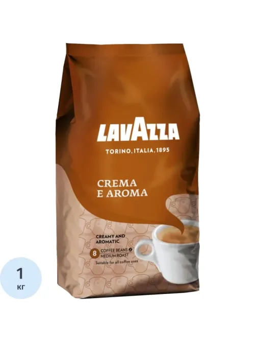 Кофе Lavazza Crema e Aroma в зернах, 1кг (спец)