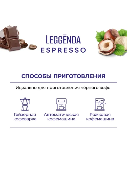 Кофе Poetti Leggenda Espresso в зернах, 1кг