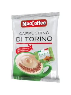 Кофе порционный MacCoffee Cappuccino di Torino с корицей, 20 пак.по 25,5г