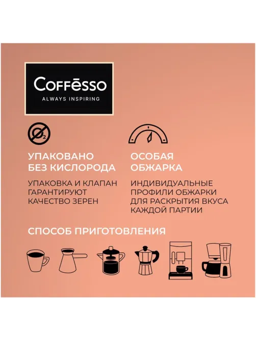 Кофе в зернах Coffesso MOKKA 1 кг