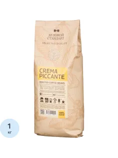 Кофе натуральный жареный в зернах Деловой Стандарт Piccante Crema, 1кг