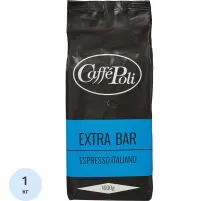 Кофе Caffe Poli Extra Bar в зернах, 1 кг.
