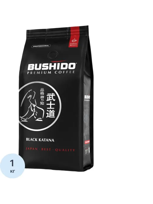 Кофе в зернах Bushido Black Katana, 1кг