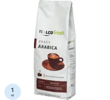 Кофе Italco Brazil Arabica в зернах,жареный, 1кг