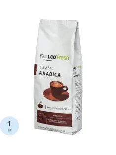 Кофе Italco Brazil Arabica в зернах,жареный, 1кг