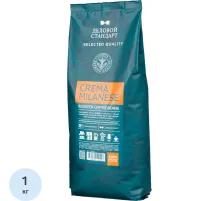 Кофе натуральный жареный в зернах Деловой Стандарт Crema Milanese, 1кг
