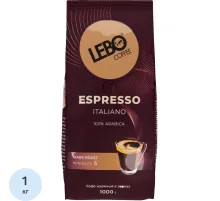 Кофе Lebo Espresso Italiano в зернах темн. обжар., 1кг