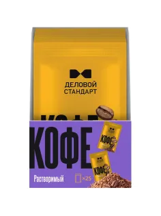 Кофе растворимый Деловой Стандарт порционный 2гх25шт/уп