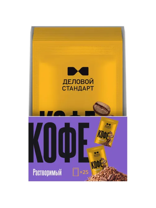 Кофе растворимый Деловой Стандарт порционный 2гх25шт/уп
