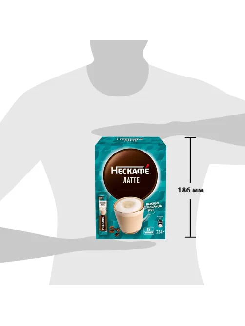 Кофе Nescafe Latte раств., шоу-бокс, 18гх18шт/уп