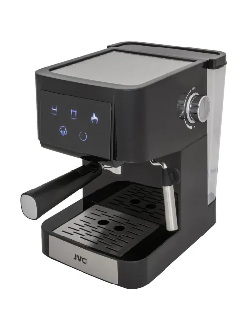 Кофеварка рожковая JVC сенсорная jvc JK-CF40 black, 950 Вт, 20 бар