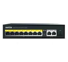 Коммутатор Netis P110GH 8х100 Мбит/с PoE+ 120Вт, 2х1000 Мбит/с, 1xSFP