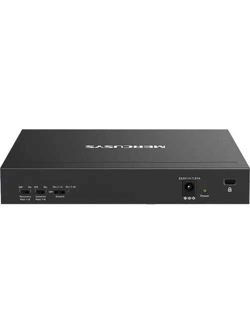 Коммутатор Mercusys MS110P (L2) 10x100Мбит/с 8PoE+ 65W неуправляемый
