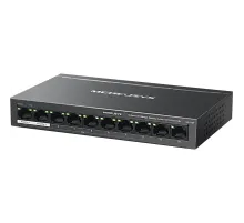 Коммутатор Mercusys MS110P (L2) 10x100Мбит/с 8PoE+ 65W неуправляемый