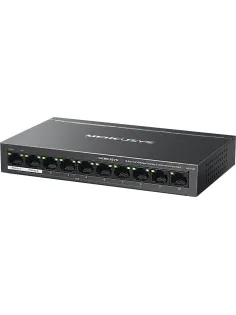 Коммутатор Mercusys MS110P (L2) 10x100Мбит/с 8PoE+ 65W неуправляемый