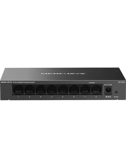 Коммутатор Mercusys MS108GS (L2) 8x1Гбит/с неуправляемый