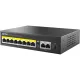 Коммутатор Netis P110GH 8х100 Мбит/с PoE+ 120Вт, 2х1000 Мбит/с, 1xSFP