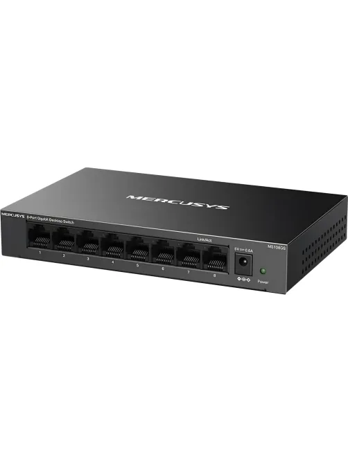 Коммутатор Mercusys MS108GS (L2) 8x1Гбит/с неуправляемый