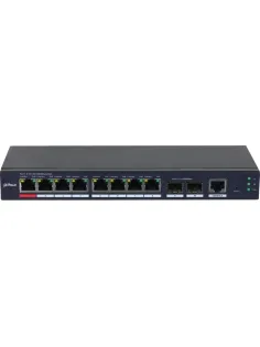 Коммутатор Dahua DH-S4210-8GT-110 (L2) 10x1Гбит/с 2SFP 8PoE 110W упр