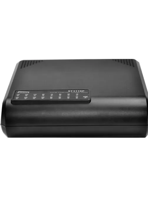 Коммутатор Netis ST3116P неуправляемый, 16-портовый, 100 Мбит/с
