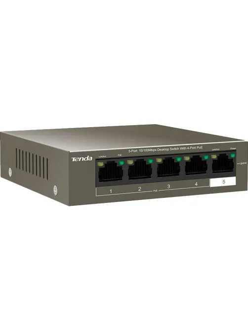 Коммутатор Tenda TEF1105P-4-63W 4 порта PoE+ (58W)