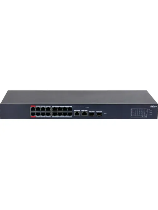 Коммутатор Dahua DH-CS4218-16ET-190 16-портовый PoE L2,обл упр,RJ45,uplink