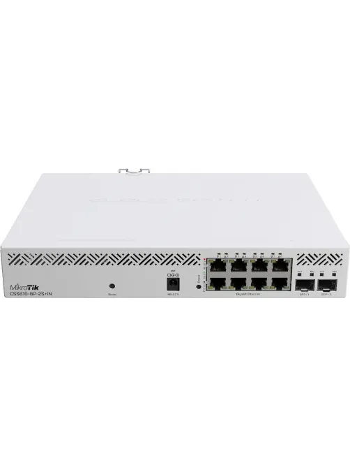 Коммутатор MikroTik CSS610-8P-2S+IN 8x1Гбит/с 2SFP+ управляемый