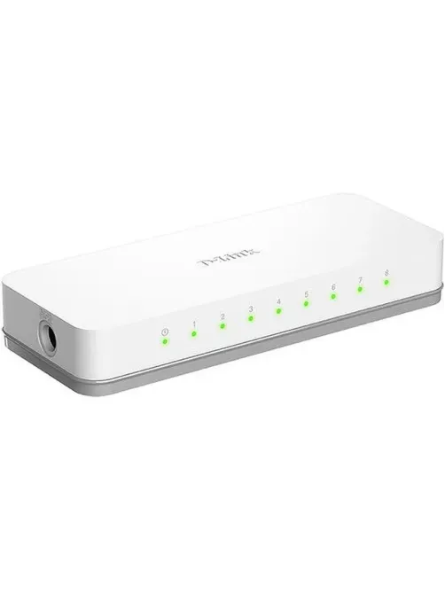 Коммутатор D-Link DES-1008C/B1A 10/100Base-TX функция энергосбережения