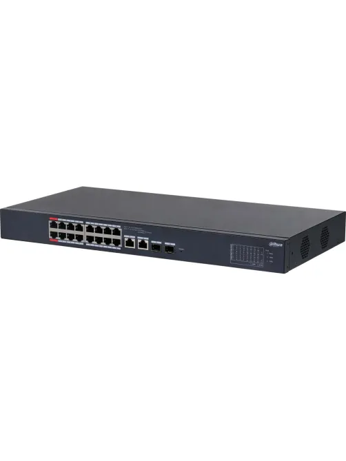 Коммутатор Dahua DH-CS4218-16ET-190 16-портовый PoE L2,обл упр,RJ45,uplink