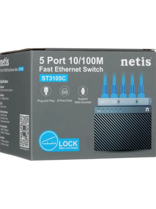 Коммутатор Netis ST3105C 5PORT 10/100M