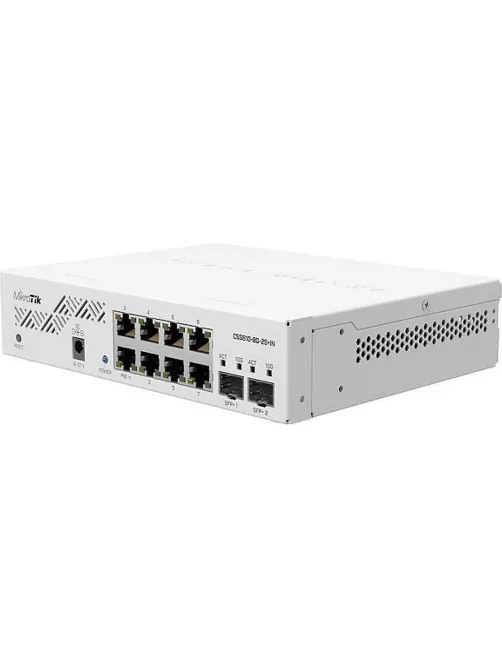 Коммутатор MikroTik CSS610-8G-2S+IN Cloud Smart Switch 8x1Gbit 2SFP+ наст