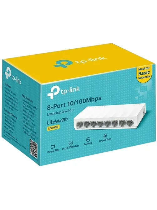 Коммутатор TP-Link LS1008 10/100Mb неуправляемый